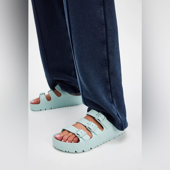Birkenstock Florida Platform EVA Sandals in Surf Green Size US 8-8.5 / EU 39 - Picture 1 of 7